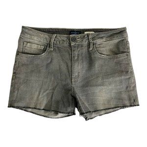 Jacob Davis Womens Shorts Size 30 Uma Skinny Gray Cut offs Shortie 3" Inseam